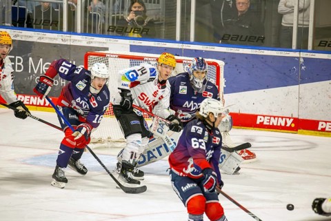 Game scene Adler Mannheim against Fischtown Pinguins Bremerhaven (PENNY DEL, German Ice Hockey