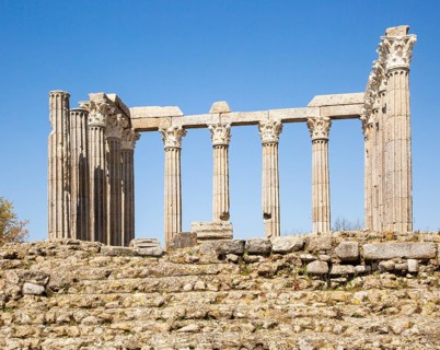 Templo Romano, Roman temple, ruins dating from 2nd or early 3rd century, commonly referred to as