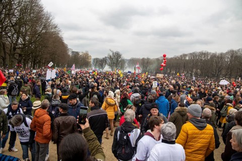 Brussels, 23 January: European demonstration for democracy, organised by the Europeans United