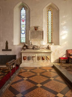 Tomb of Sir John Seymour d 1590 father of Queen Jane Seymour, Great Bedwyn church, Wiltshire,