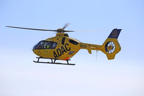 Rescue helicopter Christoph 5, BG Clinic Ludwigshafen on duty