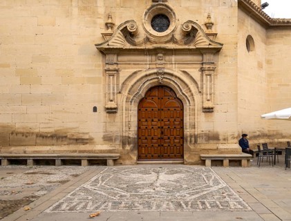 Ermita de Nuestra Senora Virgen de la Plaza, church, Plaza Mayor, Elceigo, Alava, Basque Country,