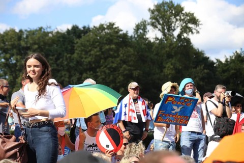 Major demonstration Berlin invites Europe - Festival for peace and freedom Berlin 29 August 2020