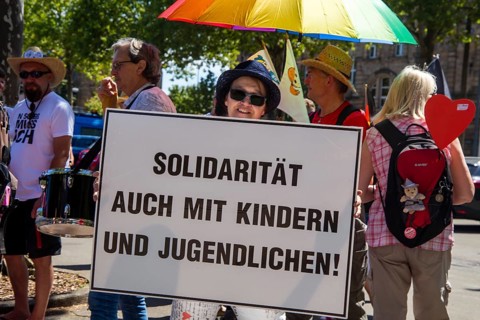 Demonstration in Landau, Palatinate: The demonstration was directed against the government's