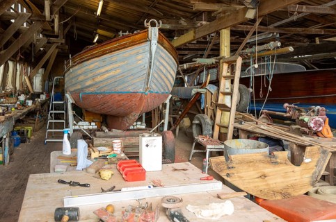 Everson and Sons Ltd traditional boatyard, Woodbridge, Suffolk, England, UK