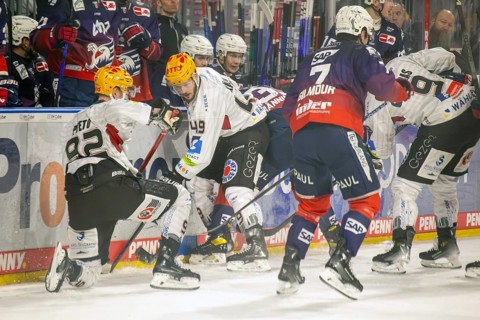 Game scene Adler Mannheim against Fischtown Pinguins Bremerhaven (PENNY DEL, German Ice Hockey