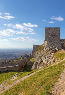 Historic castle medieval village of Marvao, Portalegre district, Alto Alentejo, Portugal, Southern