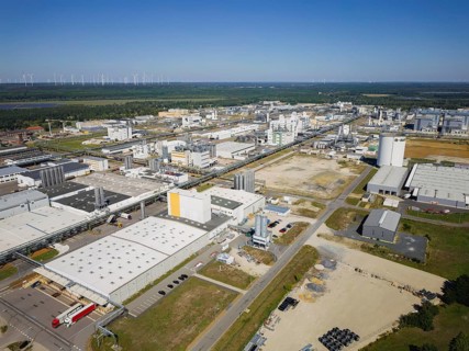 Chemical plant Schwarzheide. BASF Schwarzheide GmbH is a wholly owned subsidiary of BASF SE,