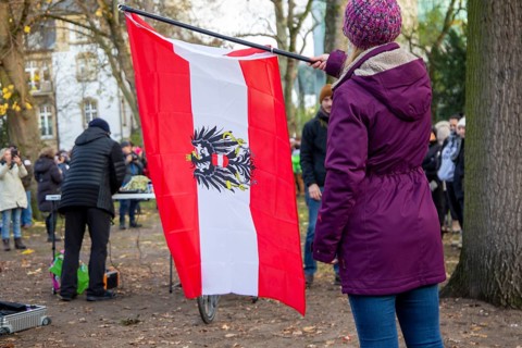 Frankfurt: Demonstration against vaccination pressure and the threat of compulsory vaccination. The