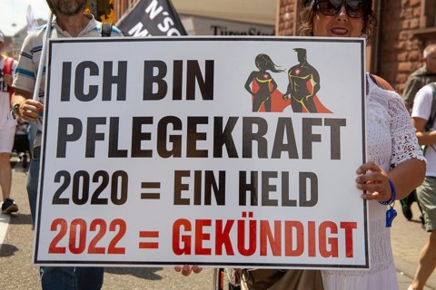 Demonstration in Landau, Palatinate: The demonstration was directed against the government's