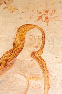 Image set of Casas Pintadas, Evora, Portugal unusual 16th-century murals paintings of creatures