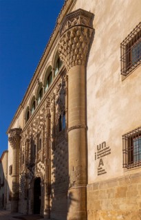 Jabalquinto palace, Andalusian International University, Baeza, Jaen province, Andalusia, Spain,