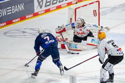 Game scene Adler Mannheim against Fischtown Pinguins Bremerhaven (PENNY DEL, German Ice Hockey
