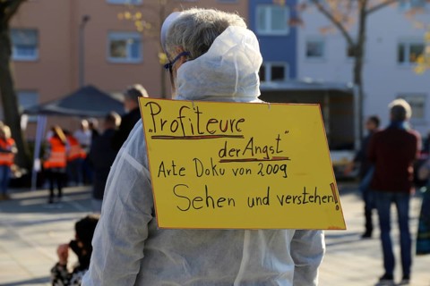 Speyer: Corona protests against the federal government's measures. The protests were organised by