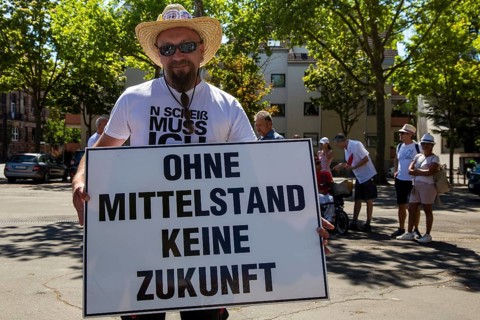 Demonstration in Landau, Palatinate: The demonstration was directed against the government's