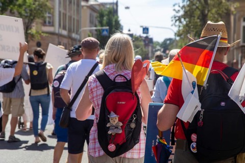 Demonstration in Landau, Palatinate: The demonstration was directed against the government's
