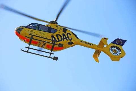 Rescue helicopter Christoph 5, BG Clinic Ludwigshafen on duty
