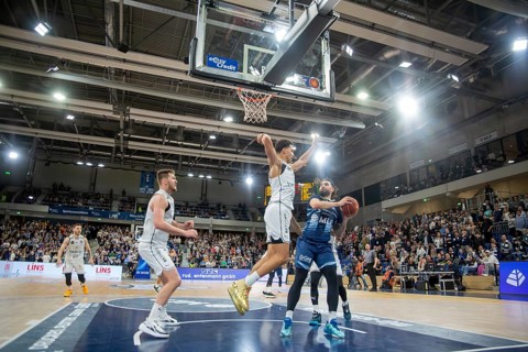 09.02.2024, easy Credit BBL, German Basketball League, Matchday 20) : Game scene MLP Academics