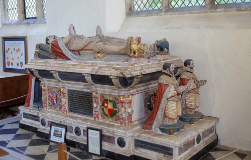 Tomb of Henry Howard, Earl of Surrey, died 1547, Framlingham church, Suffolk, England, UK
