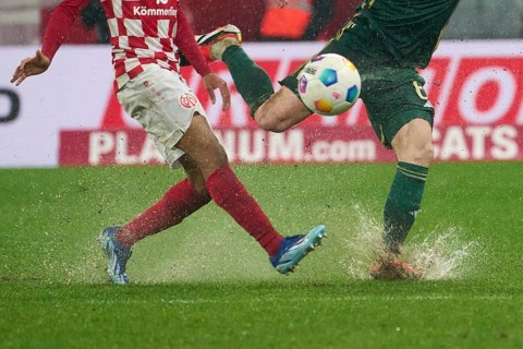 Bundesliga catch-up match Mainz 05-Union Berlin at the MEWA Arena in Mainz. Mainz's Leandro