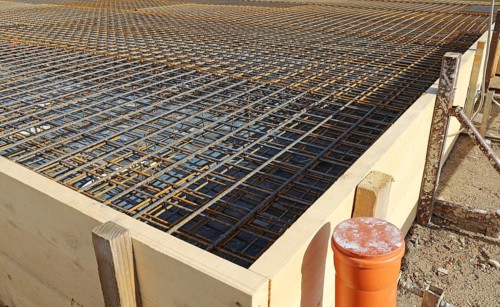 Residential building foundation (Mutterstadt, Rhineland-Palatinate)