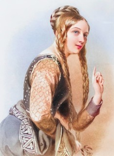 Eleanor of Aquitaine, 1122-1204, Queen of Henry II of England. From the book The Queens of England,