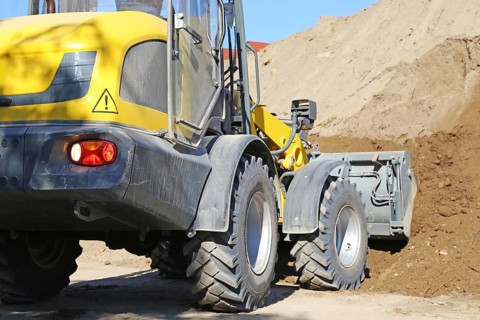 Excavation work, earthworks (here in the Mutterstadt development area, Rhineland-Palatinate)