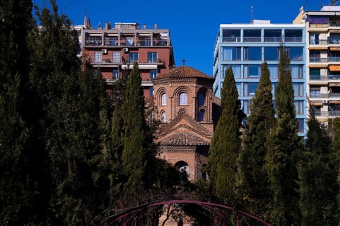 Church of Panagia Chalkeon, Virgin of the Coppersmiths, Thessaloniki, Macedonia, Greece, Europe