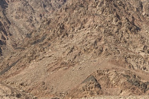 Natural texture of red rocks. Egypt, the Sinai Peninsula, Dahab