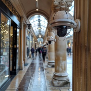 Camera for monitoring critical infrastructure such as streets, schools, squares, authorities, AI