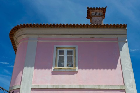 Pastel-coloured house facade, architecture, Mediterranean, southern European, house, property,