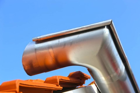 Newly installed gutter