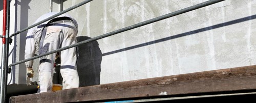 Painting work, facade painting (panoramic picture)