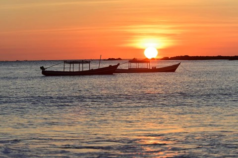 Fishing village, Ngapali Beach, Thandwe, Burma, Burma, Myanmar, Asia