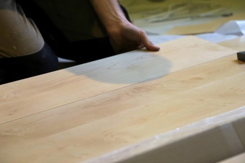 Professional installation of parquet flooring