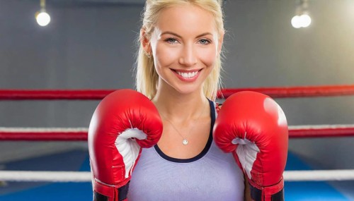 AI generated, woman, woman, 35, years, thai, thai, sport, boxing, gloves, thai boxing, muay thai,