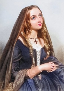 Elizabeth Woodville, 1437-1492, queen and wife of King Edward IV of England. Engraved by H. Austin