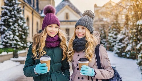 AI generates, human, humans, person, persons, child, children, girl, two, 15, years, outdoor, ice,