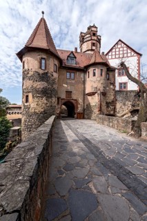 Well house in the 3rd gatehouse, keep, new bower, battlements of the kennel, bridge over the moat,