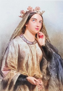 Berengaria of Navarre, c. 1163/65-1230, queen and wife of Richard I of England. Engraved by B.