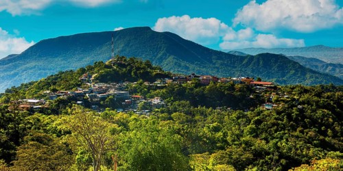 Village in the mountains, Pluma Hidalgo, Pochutla, Oxaca state, Sierra Madre del Sur, Mexico,