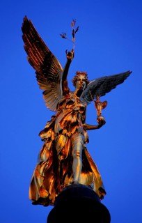 Friedensengel in Prinzregentenstrasse, Munich, Bavaria, Germany, Europe