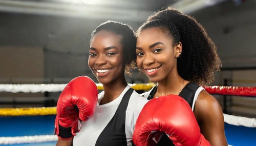 AI generated, woman, woman, 35, years, Thai, Thai, sport, boxing, gloves, Thai boxing, Muay Thai,