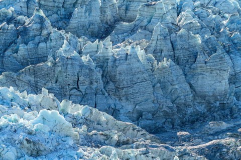 Ice and crevasses at Pia Glacier, Alberto de Agostini National Park, Avenue of Glaciers, Chilean