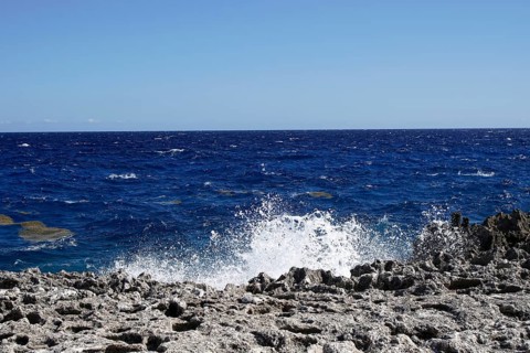Coast, beach near Baracoa, Cuba, Central America