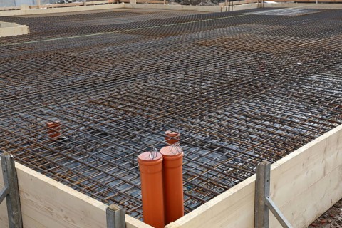 Residential building foundation (Mutterstadt, Rhineland-Palatinate)