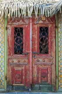 Caribbean wooden house facade, wooden house, pastel, pastel, facade, building, architecture,