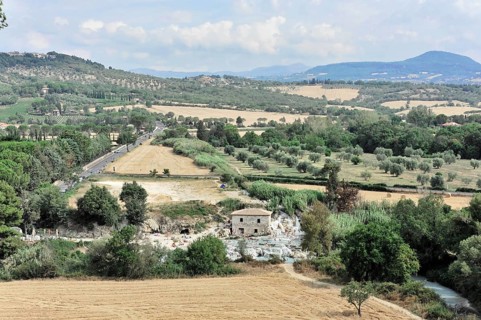 Terme di Saturnia, Cascate del Molino, waterfall, thermal spring, sulphurous thermal water,