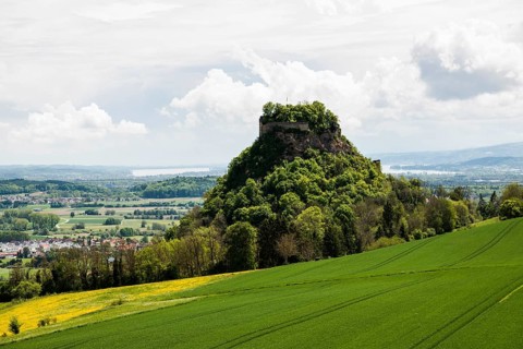 Hohenkraehen, near Singen, Hegau, district of Constance, Lake Constance, Baden-Wuerttemberg,