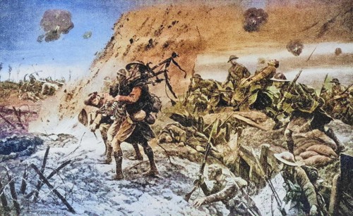 The pipers of Longueval, How the Highlanders were led into battle on 14 July 1916, World War 1,